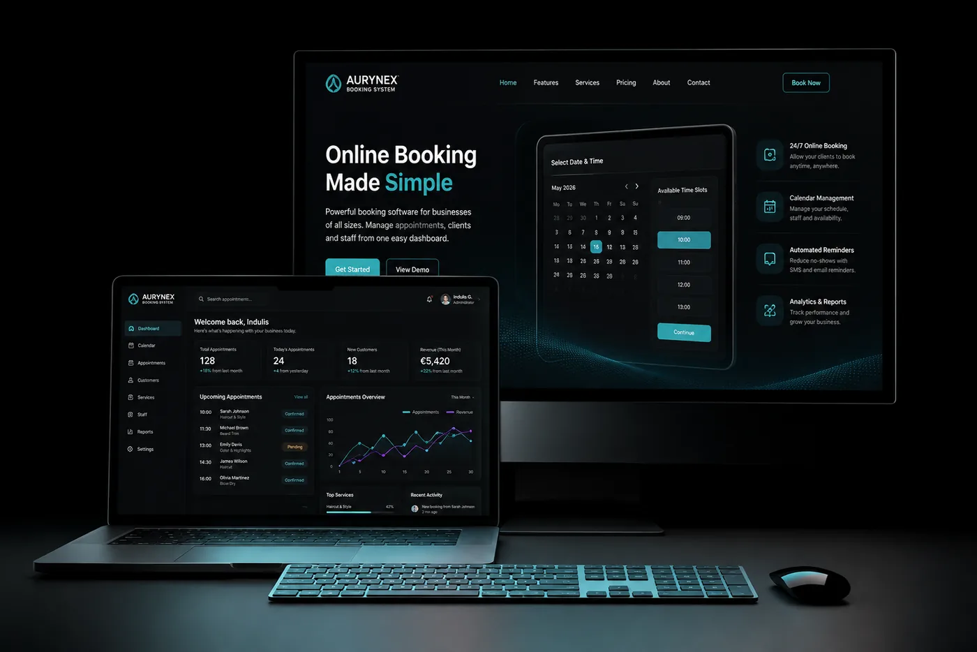 Online booking system built by IL Goldberg Solutions